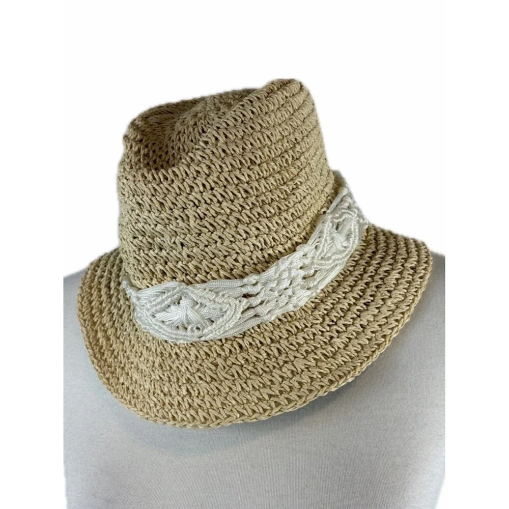 Physician Endorsed Makena Crochet Toyo Hat OS Packable Vacation Cruise Travel